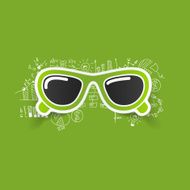 Drawing business formulas sunglasses N39