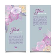 Floral Banners Transparent Flowers