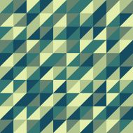 Green geometric pattern