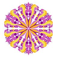 Round Hippie Ornament