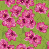 Seamless pattern with tropical flowers