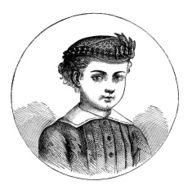 Fashion clothes and hairstyle models from the 1800s N130