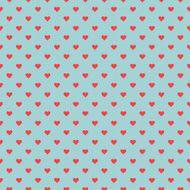 Romantic seamless pattern with hearts Vector illustration Background N7