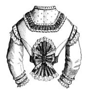 Fashion clothes and hairstyle models from the 1800s N200