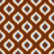seamless ikat ornament pattern