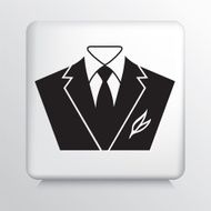 Square Icon With Tuxedo N2