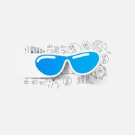 Drawing business formulas sunglasses N40