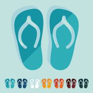 Flat design slippers N16