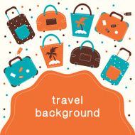Summertime vacations and traveling background N2