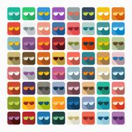 Flat design sunglasses N27