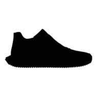 Vector running shoe silhouette