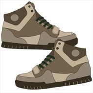 men&#039;s sneakers on a white background