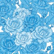 Seamless Floral Pattern with Roses N8