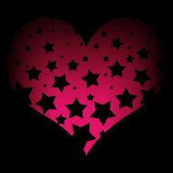 Heart A lot of chaotic black stars N2