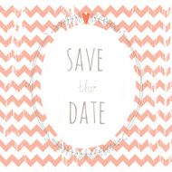 Sweet grunge save the date card with a wreath