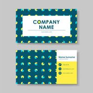vector business card design template of geometry N2