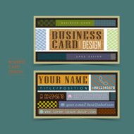 professional vector business card set N2