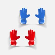 realistic design element gloves N39