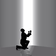 Vector silhouettes of businessman N14