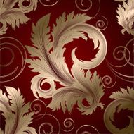 Retro seamless floral background