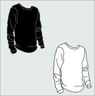 longsleeve t-shirt vector