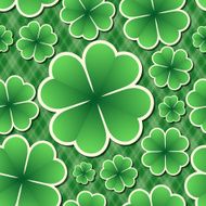Clover Seamless Pattern Vector background