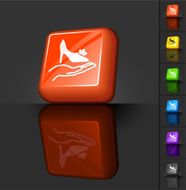 new shoes 3D button design