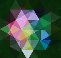 abstract green rhombus pattern background