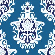 Damask flower vector seamless N2