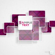 White Square Element On Stripes Background