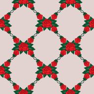 vector pattern with roses N6