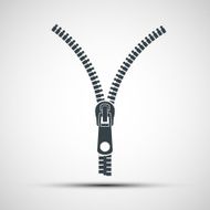Vector icons zipper N2