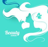 Beautiful fashion woman silhouette N3