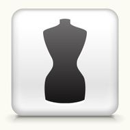 Square Button with Fashion Mannequin