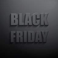 Black friday sales typographic poster N3