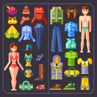 Clothes for man and woman