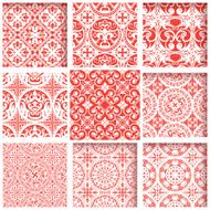 Set of 9 seamless backgrounds