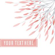 Cover with watercolor flowers vector