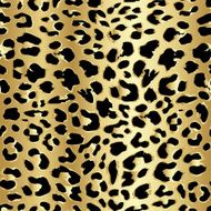 Leopard seamless pattern design in luxury gold color vector background