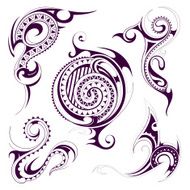 Set of tribal tattoo shapes N2