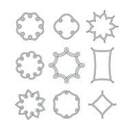 Set of Linear Decorative Frames