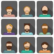 Beard style icons N4