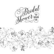 Vintage bridal shower card