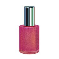 Nail polish with silver cap on a white background Vector N4