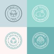 Vector set of badges and emblems
