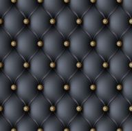 Black upholstery seamless pattern