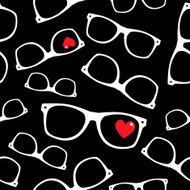 Hipster symbols Valentine&#039;s Day background N7
