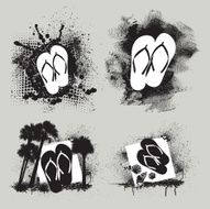 Flip Flop Sandal Icons
