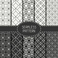 Set of geometric seamless cube pattern Wrapping Optical illusion effect