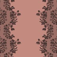 Seamless lace border Invitation card N5